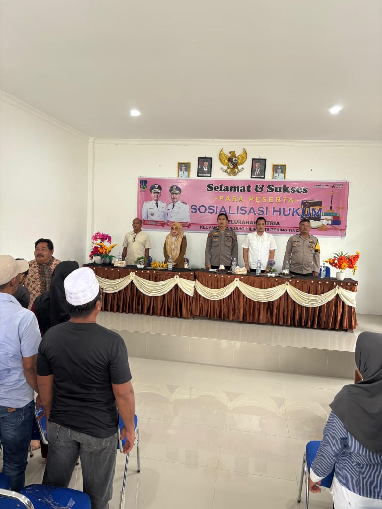 Sosialisasi Hukum, Polres Tebing Tinggi Beri Pemahaman Hukum Pada Masyarakat di Kelurahan Satria