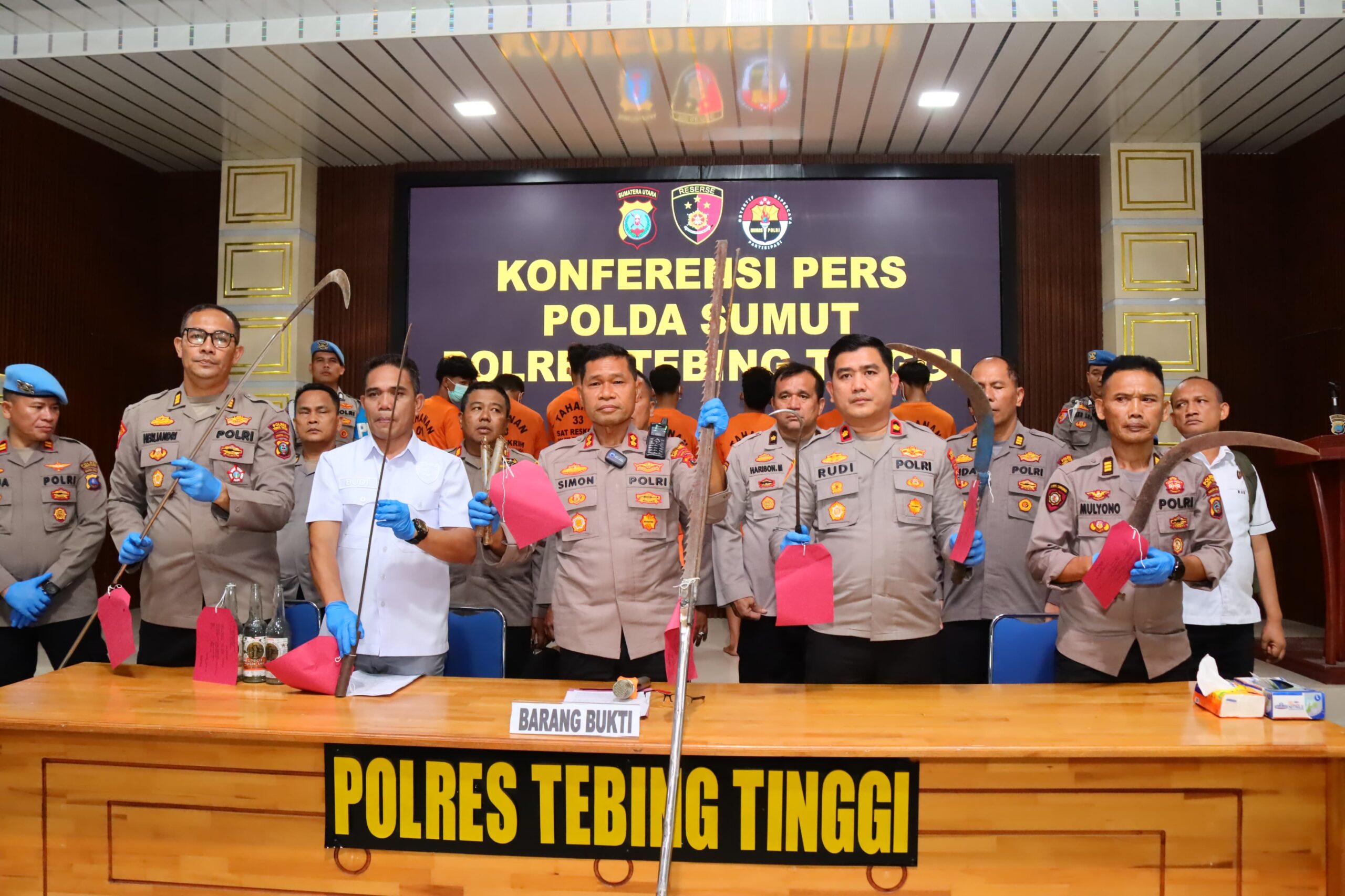 Tawuran Berujung Maut Terungkap, Kapolres Tebing Tinggi Sampaikan Dalam Konferensi Pers Pada Media