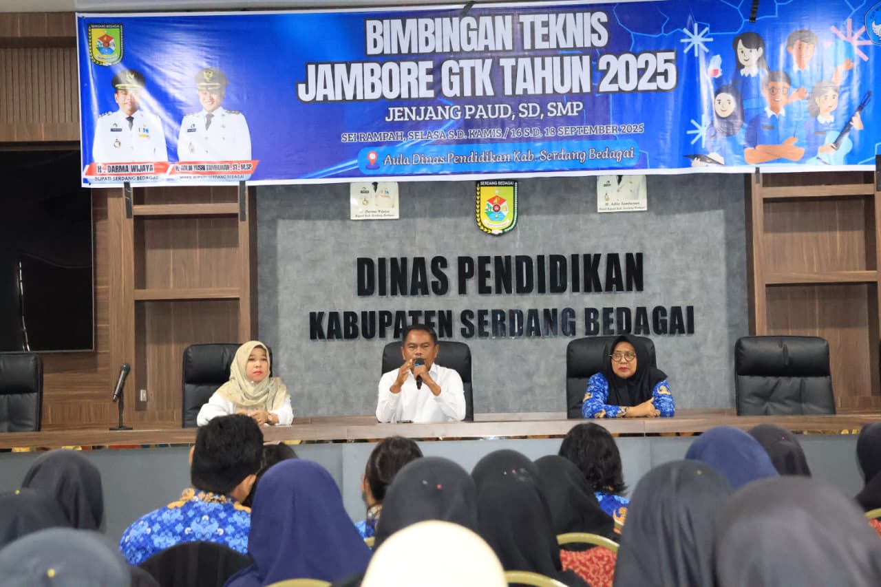 Buka Jambore GTK, Bupati Sergai Ajak Guru Tanamkan Sikap Sederhana dan Sopan Santun