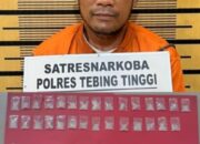 63 Paket Sabu Gagal Edar, Polres Tebing Tinggi Ringkus Pengedarnya di Desa Binjai Sergai