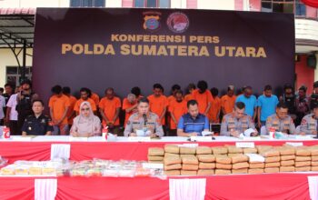 167 Kasus Narkoba Diungkap Polda Sumut Dalam Konferensi Pers di Polres Tebing Tinggi