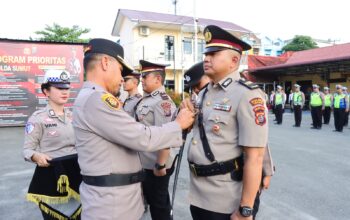 Mutasi Jabatan, Kapolres Tebing Tinggi Gelar Upacara Pelantikan Kasiwas dan Kapolsek Jajaran
