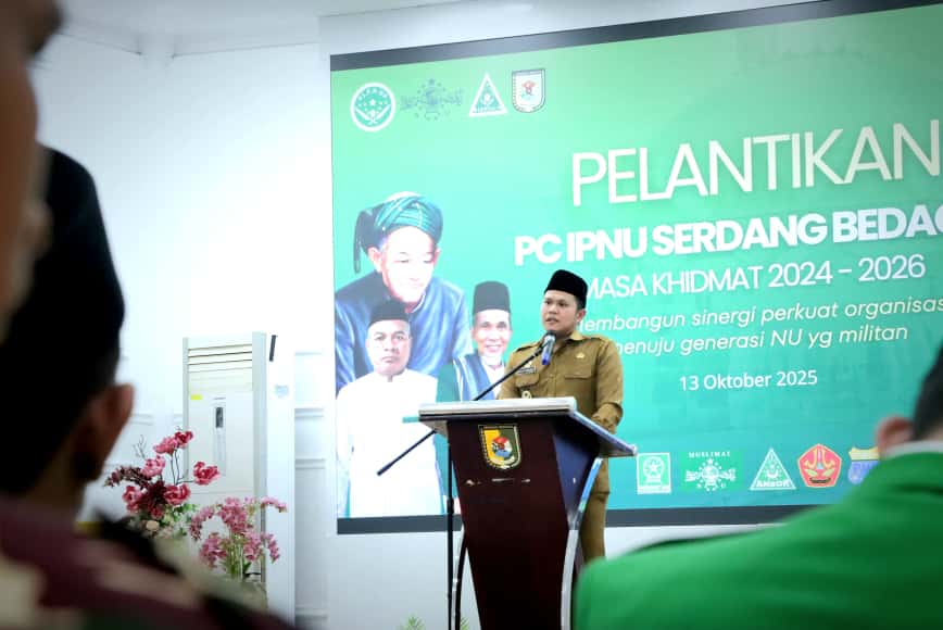Wabup Sergai H. Adlin Tambunan Hadiri Pelantikan PC IPNU, Dorong Pelajar Jadi Garda Terdepan Jaga Nilai Kebangsaan