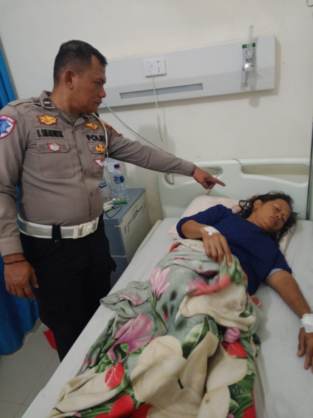 Tabrakan Pengandara Motor Dengan Pejalan Kaki Ditangani Sat Lantas Polres Tebing Tinggi