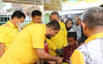 HUT ke-61, Golkar Sergai Rayakan dengan Aksi Kemanusiaan: Donor Darah dan Santunan Anak Yatim.