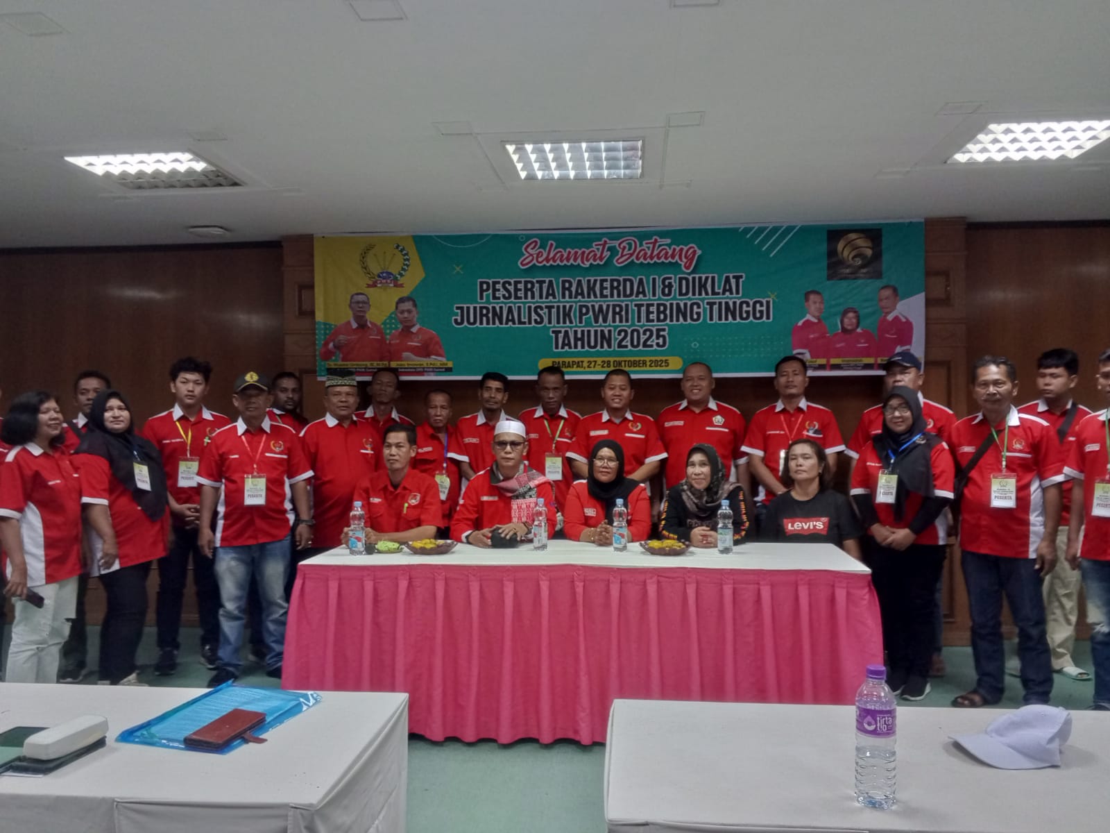 Dibuka Ketua DPD Sumut, Rakercab PWRI Tebing Tinggi Kegiatan Wajib Dalam Organisasi Pers