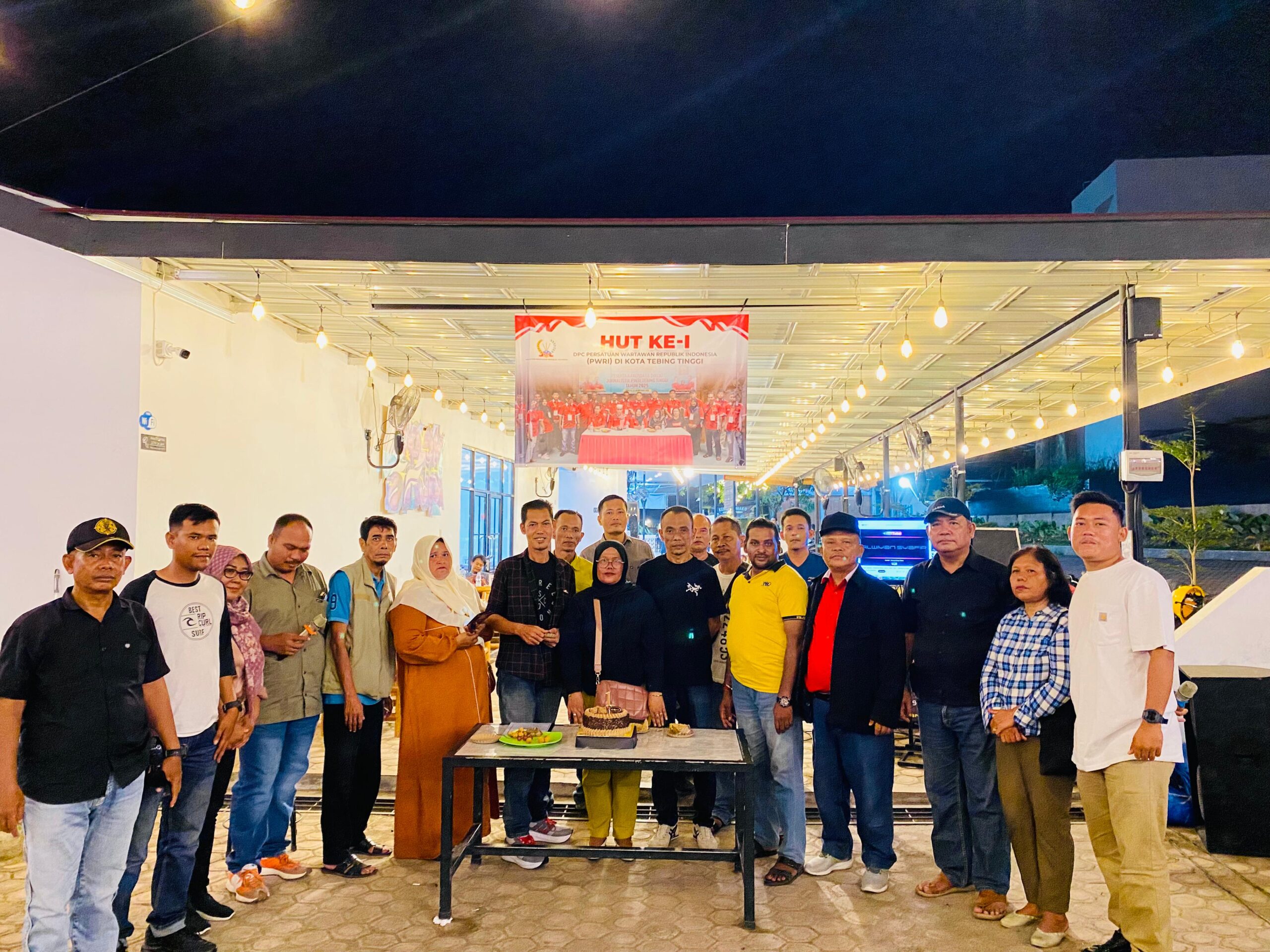 Sukses, PWRI Tebing Tinggi Rayakan Ulang Tahun Pertama Dengan Penuh Semangat dan Kekompakan