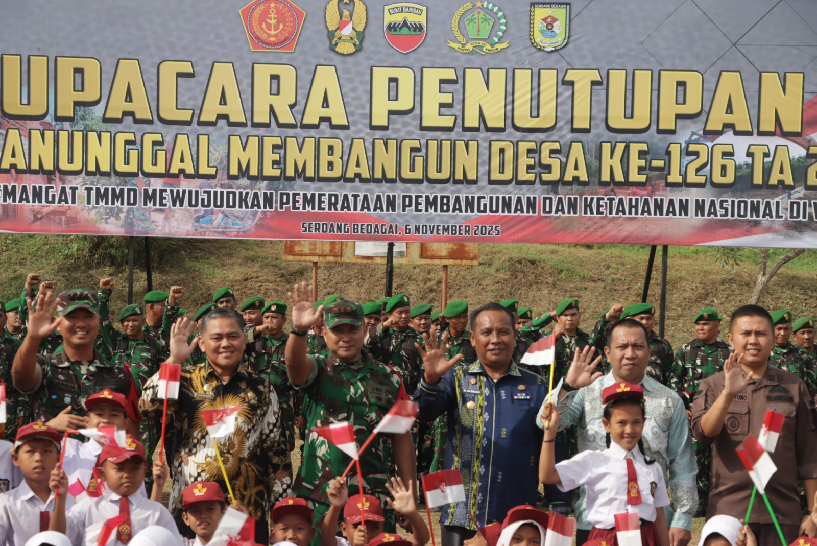 Pemkab Sergai Apresiasi Sinergi TMMD ke - 126 TNI Percepat Pembangunan, Perkuat Gotong Royong dan Ketahanan Nasional