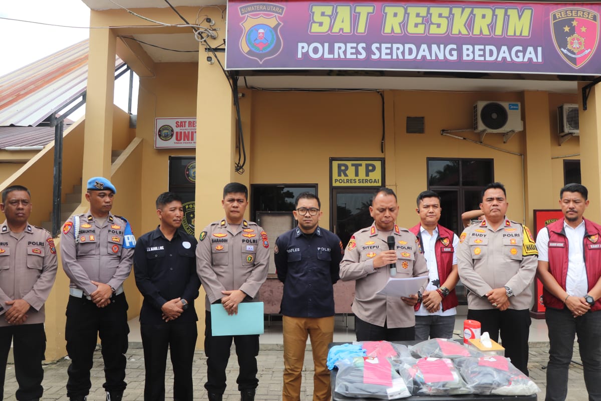 Polres Sergai dan Labfor Polda Sumut Ungkap Identitas Kerangka dalam Pohon Aren.