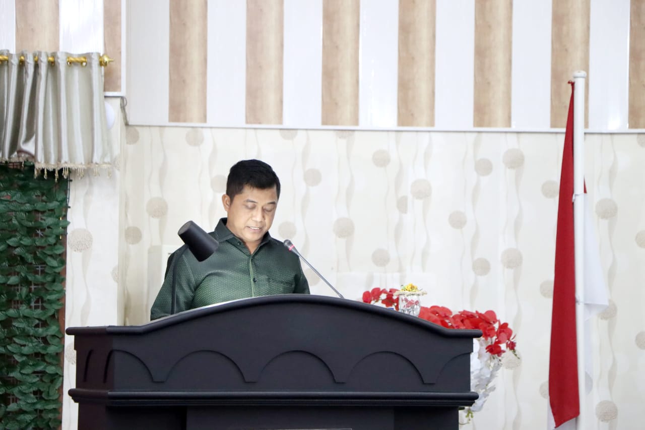 Banggar DPRD Sergai Sampaikan Laporan Pembahasan Ranperda APBD 2026.