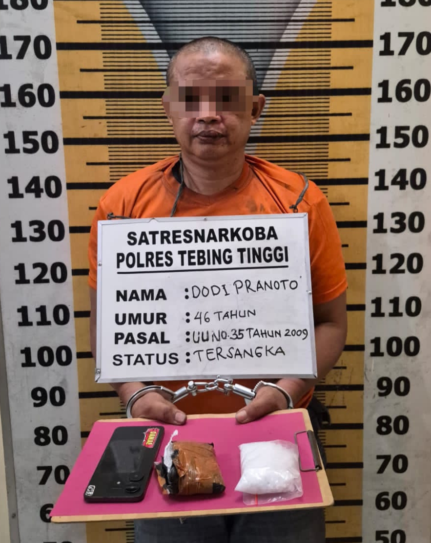 90 Gram Sabu dan Pengedarnya Dirungkus Polres Tebing Tinggi di Wilayah Sergai