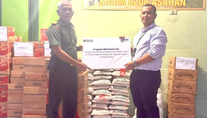 BRI BO Kisaran Salurkan Bantuan Korban Banjir Sibolga, Tapteng, dan Tapsel