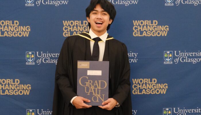 Putra Bupati Sergai, Alwi Gibran Wijaya, Raih Gelar Pascasarjana di University of Glasgow.
