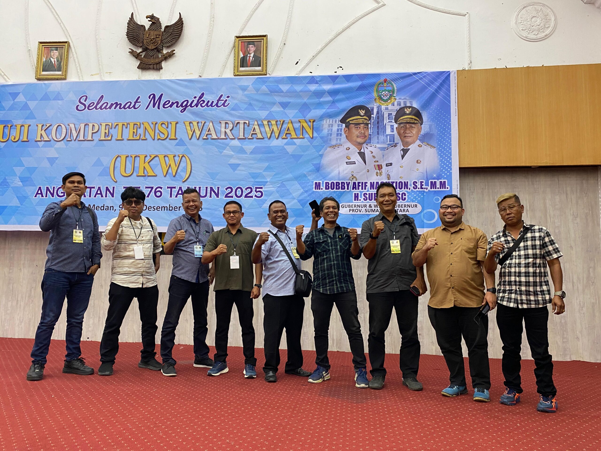 Darma Wijaya dan Adlin Tambunan Jadi Penyelamat Nilai UKW Wartawan Sergai.