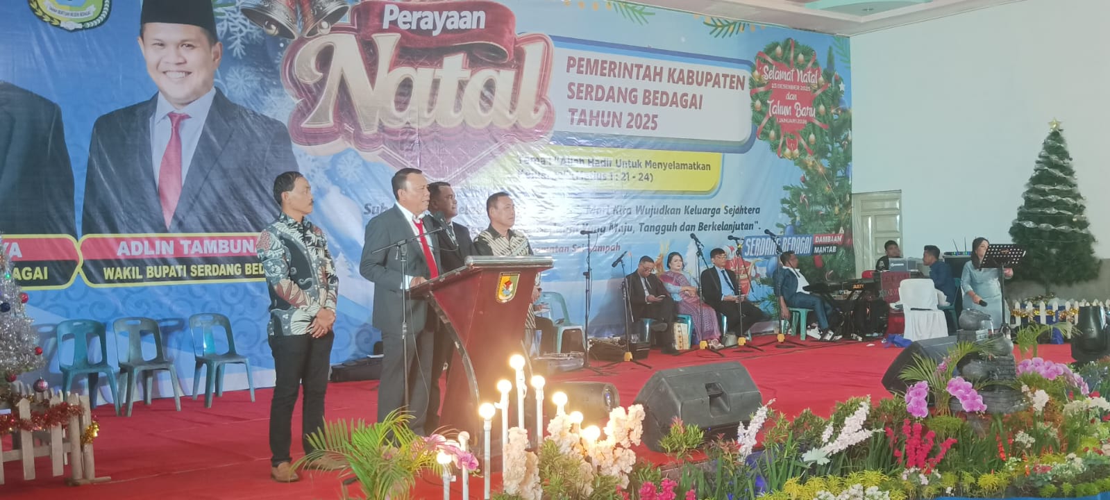 Empat Anggota DPRD Serdanbedagai Hadiri Perayaan Natal ASN, Ketua DPRD Tekankan Gotong Royong.