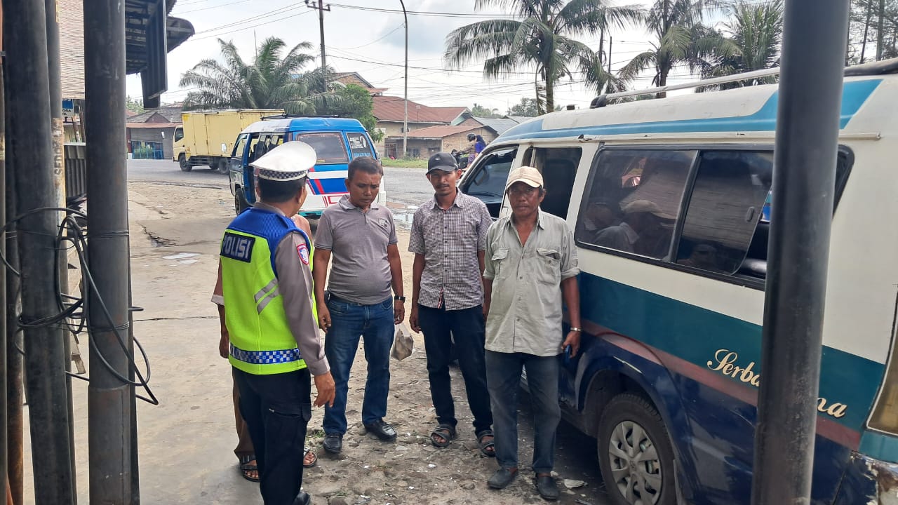 Binluh Lalulintas, Sat Lantas Polres Tebing Tinggi Imbau Supir Angkutan Umum Tertib Lalin