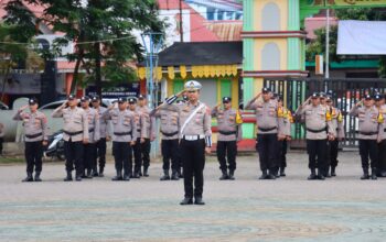 Ops Lilin Toba 2025 Polres Tebing Tinggi, Pasukan Disiapkan Guna Pengamanan Natal dan Tahun Baru 2026