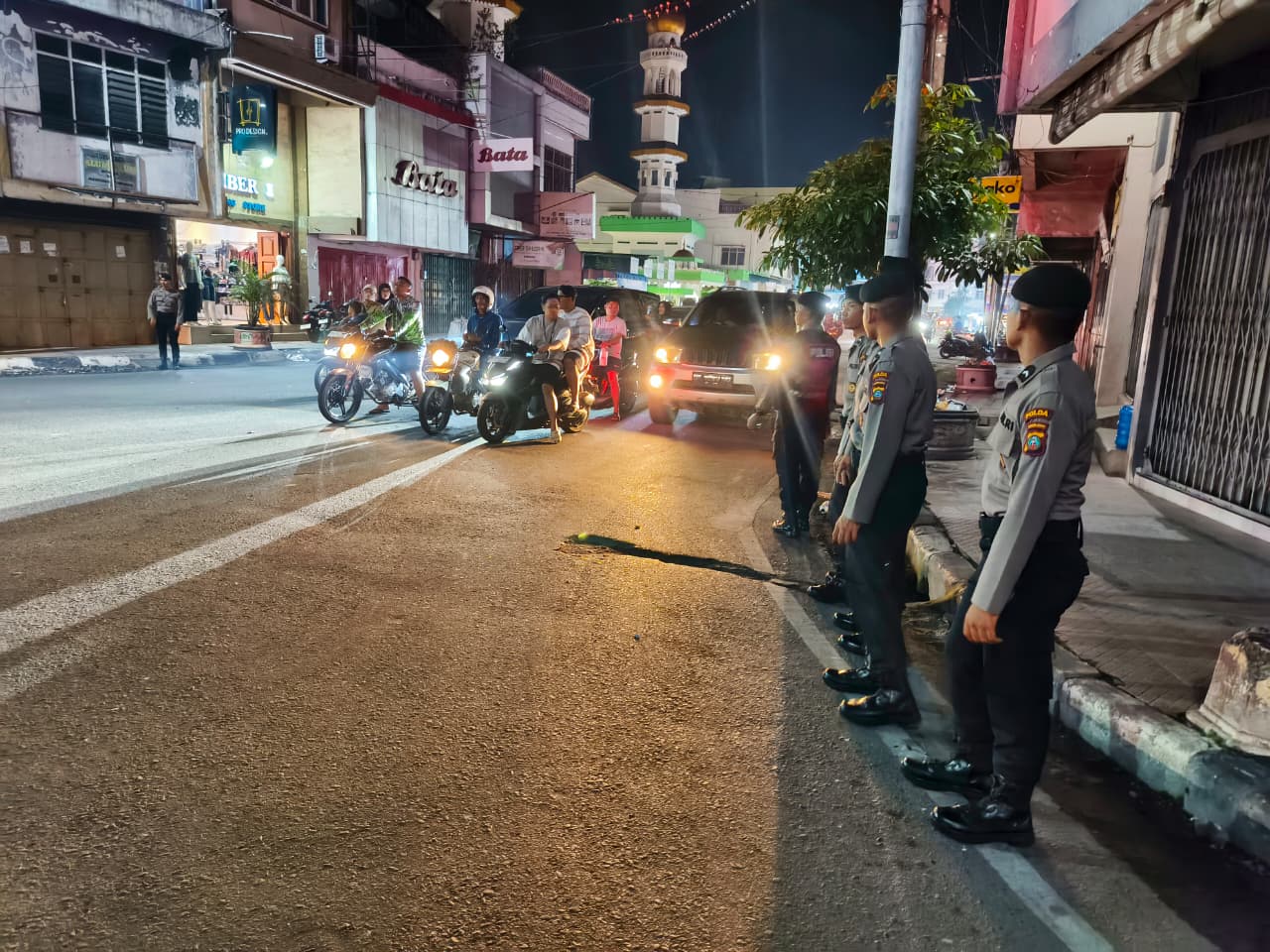 Pastikan Perayaan Natal Aman, Polres Tebing Tinggi Adakan Patroli Skala Besar