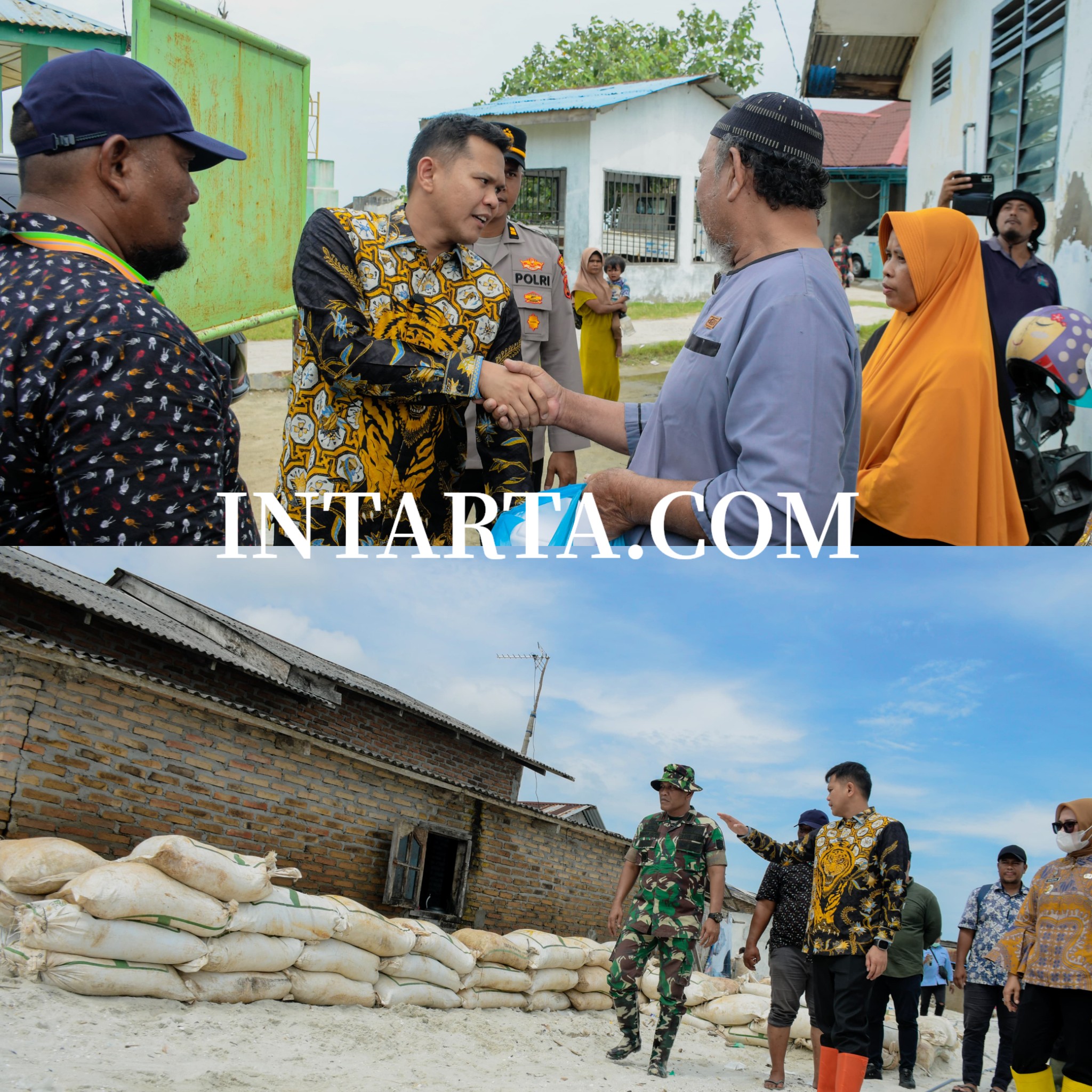 Puluhan Rumah di Bagan Kuala Terendam Banjir Rob, Wabup Sergai Salurkan Bantuan dan Siapkan Relokas.