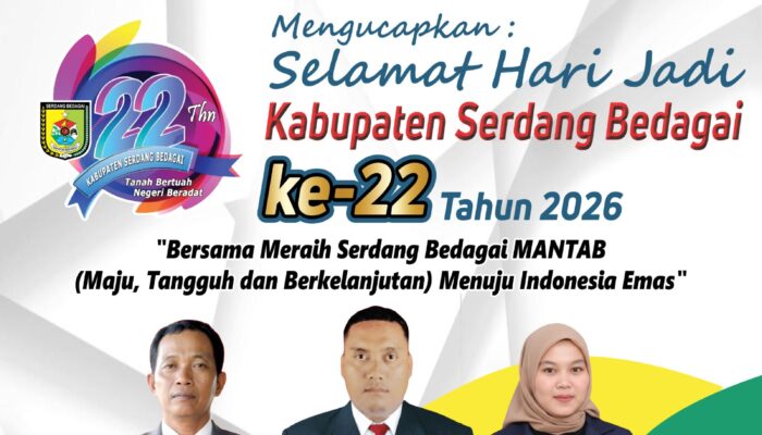 PRANALA Sampaikan Ucapan HUT ke-22 Kabupaten Serdang Bedagai.