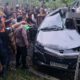 Polres Tebing Tinggi Tangani Kecelakaan Mobil Tertabrak Kereta Api, 8 Orang Meninggal Dunia Dievakuasi