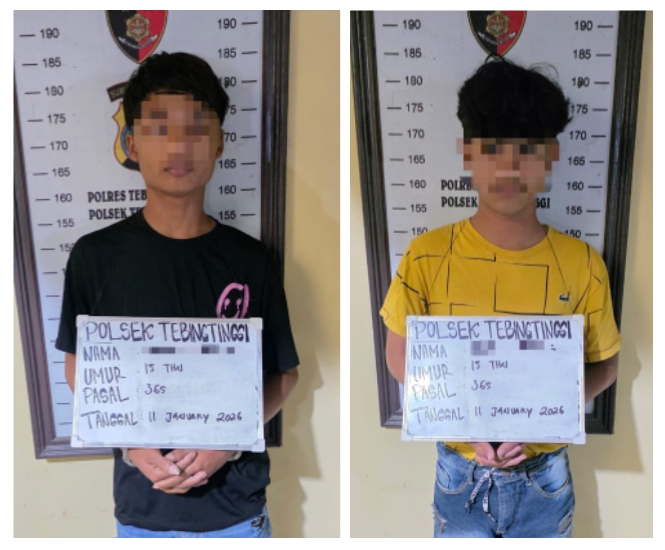 Dua Pelaku Curas Gagal Melarikan Diri, Polsek Tebing Tinggi Tangkap Keduanya