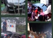 Tabrakan Maut, 8 Nyawa Tewas Dalam Mobil Avanza Akibat Dihantam Kereta Api di Tebing Tinggi