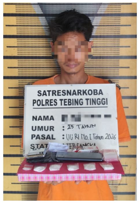 Transaksi Sabu Digagalkan Polres Tebing Tinggi, Pemuda Ini Berhasil diamankan di Kos-Kosan