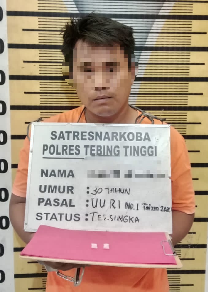 Pria Ini Hendak Transaksi Sabu, Polres Tebing Tinggi Menciduknya Dipinggir Jalan
