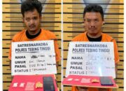 Transaksi Gagal, Dua Pria Dengan Sabu 3,17 Gram Diangkut Sat Resnarkoba Polres Tebing Tinggi