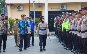 Jelang Imlek dan Ramadhan,Kapolres Tebing Tinggi Gelar Apel Pengamanan Terpadu