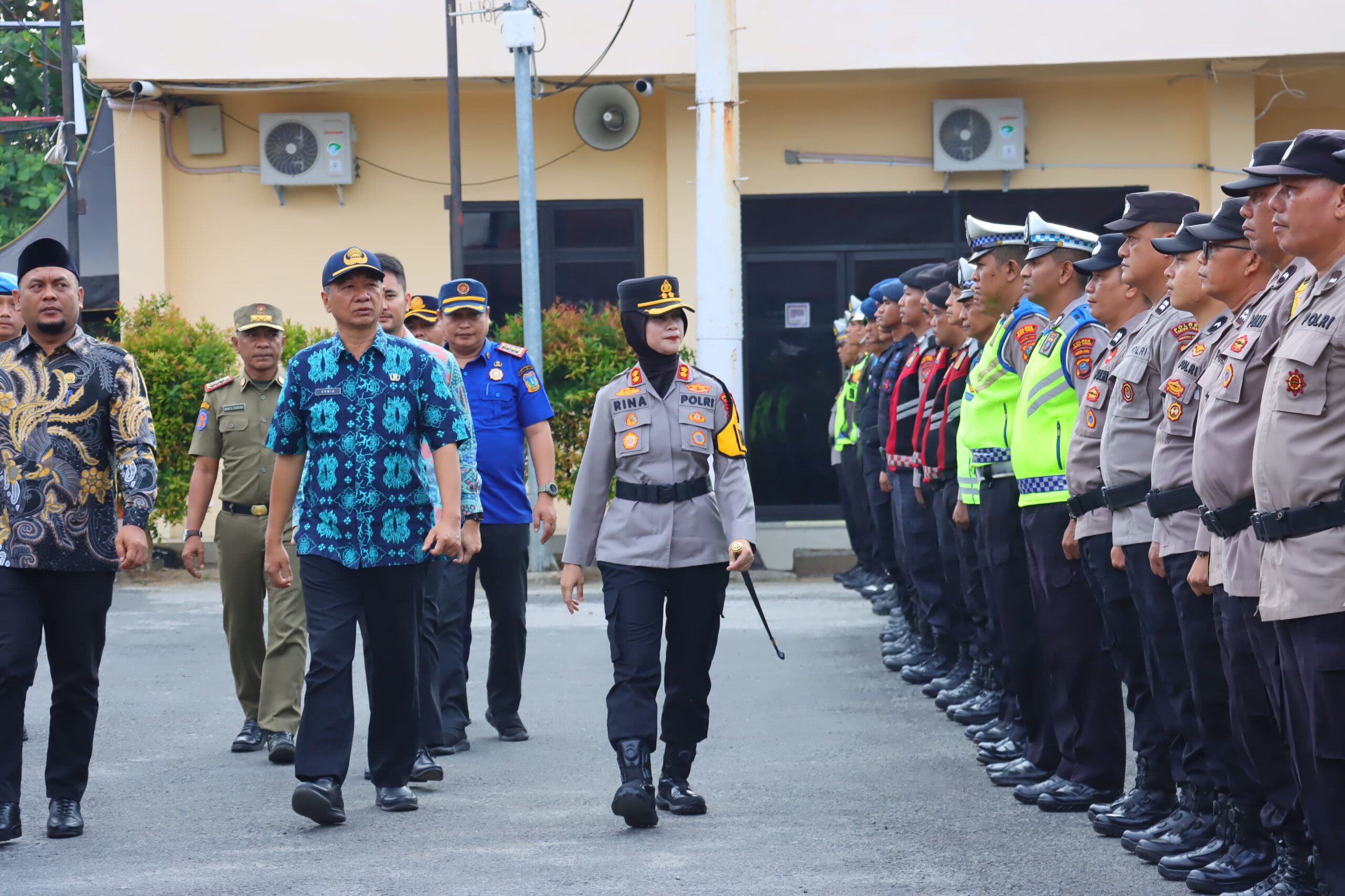 Jelang Imlek dan Ramadhan,Kapolres Tebing Tinggi Gelar Apel Pengamanan Terpadu